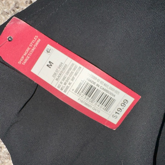 Merona Sheer black bathing suit cover up - womenβs Size Medium M - New With Tags - Picture 5 of 7